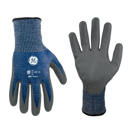 Ge Cut-Resistant Gloves, Cut Level A4 , Polyurethane , XL 24 PK GG208XL